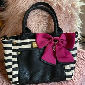 Betsy Johnson Striped Crossbody